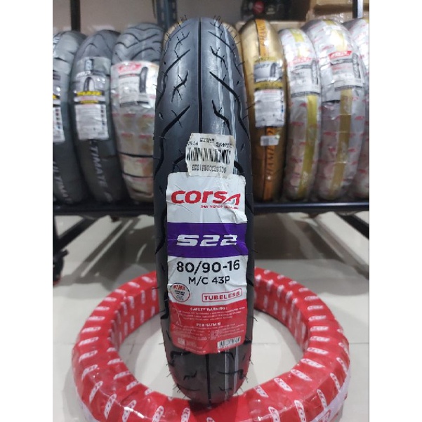 Ban Motor Sky Wave / Corsa S22 80/90 Ring16 Tubeless