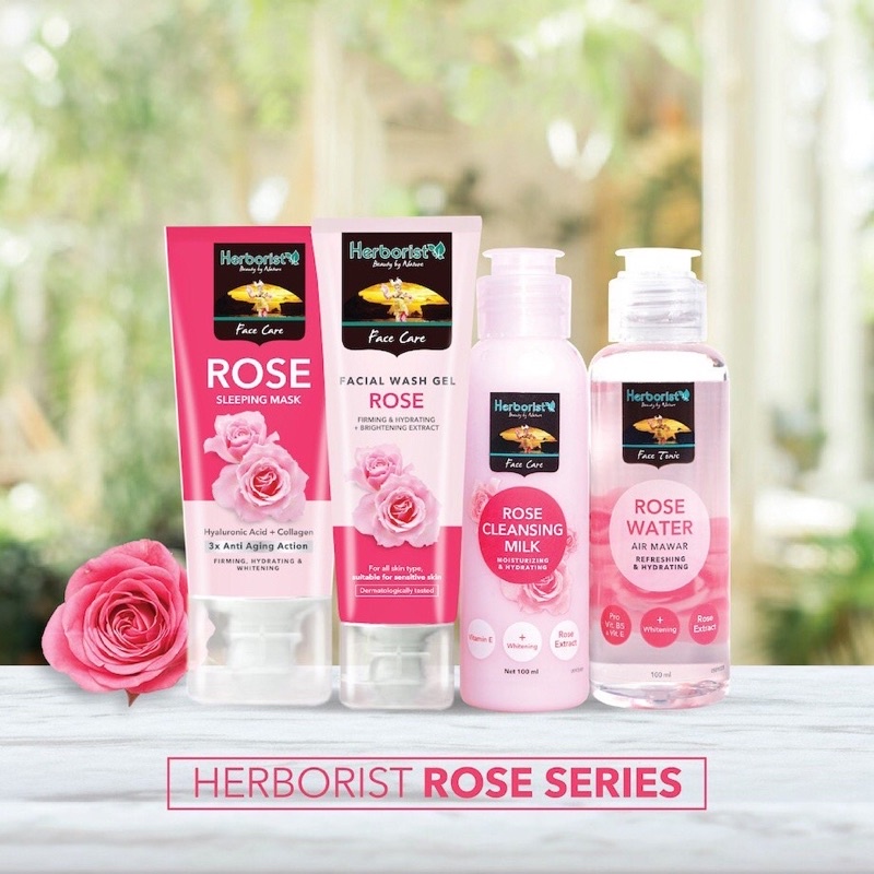 Herborist Air Mawar 100ml/Rose Water Herborist/Milk Cleanser/Facial Wash/ Sleeping mask