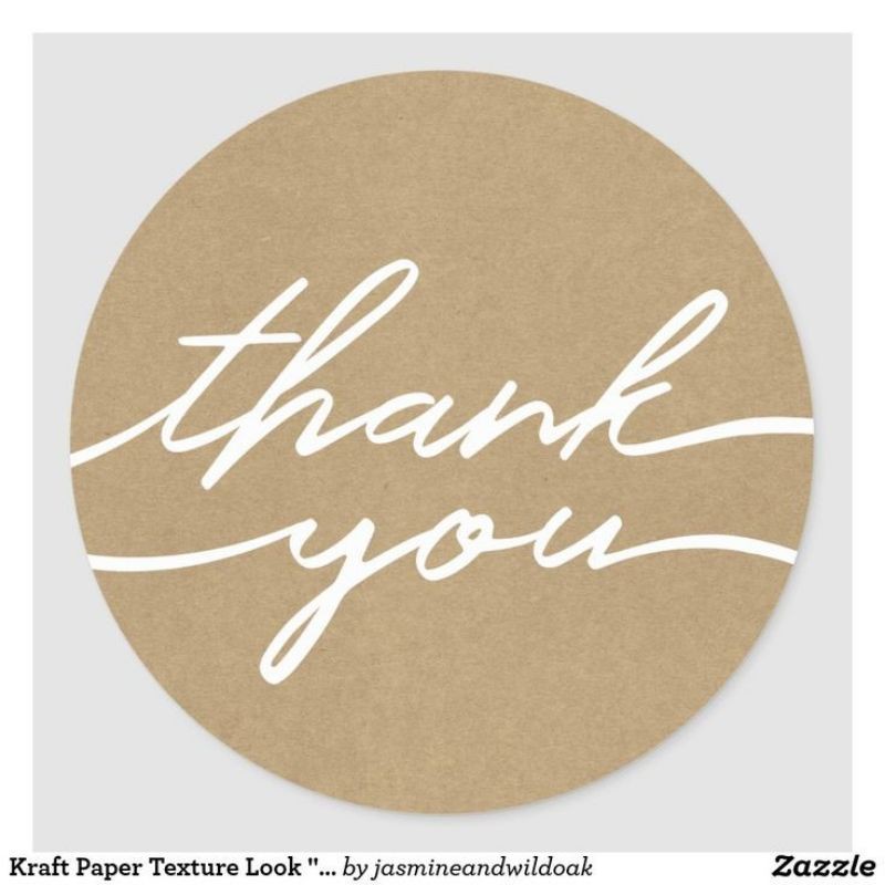 

150 PCS Sticker Label Makanan | Sticker Thank You 1 Pack | Terima Kasih Sticker Custom