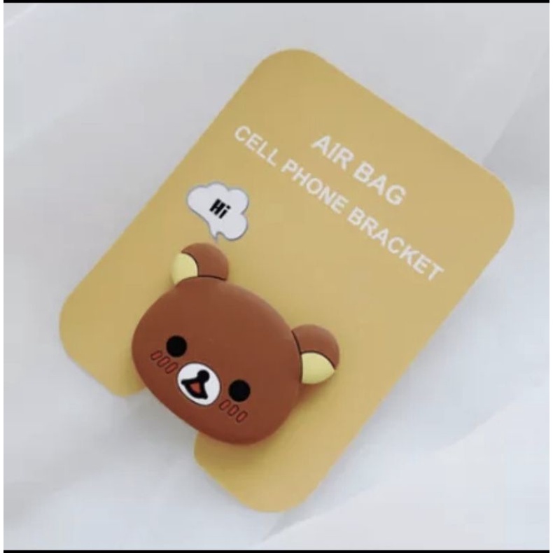 holder handphone tempel pop socket 3d karakter