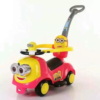 Mainan mobil minion  3in1 sepeda  anak mobil dorongan 