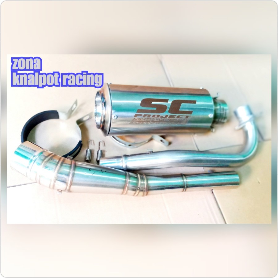 Knalpot sc project supra fit new revo fit karisma.Knalpot motor racing