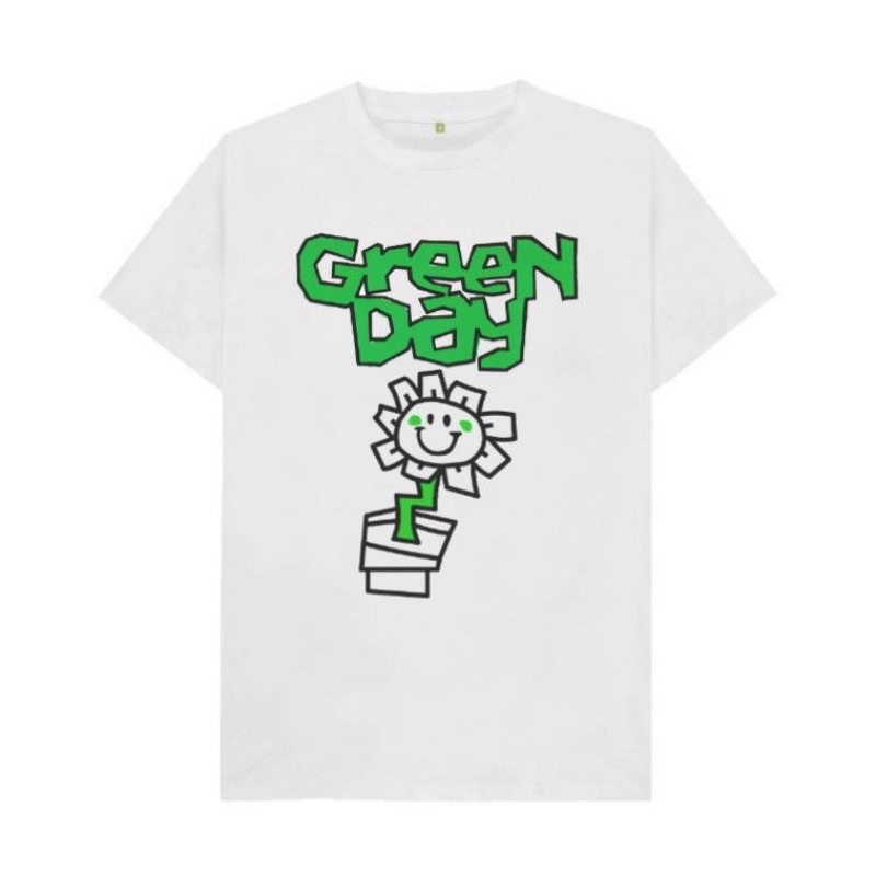 KAOS VINTAGE Green Day WHITE | T-SHIRT Green Day | KAOS Green Day