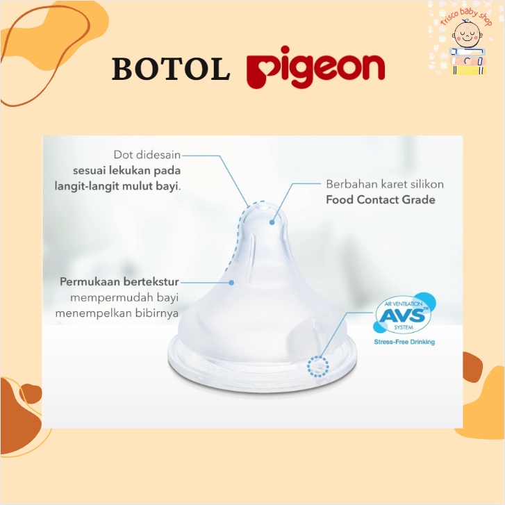 Pigeon  Botol Wide Neck Disney Soft Touch Peristaltic Plus 160ml dan 240ml Original