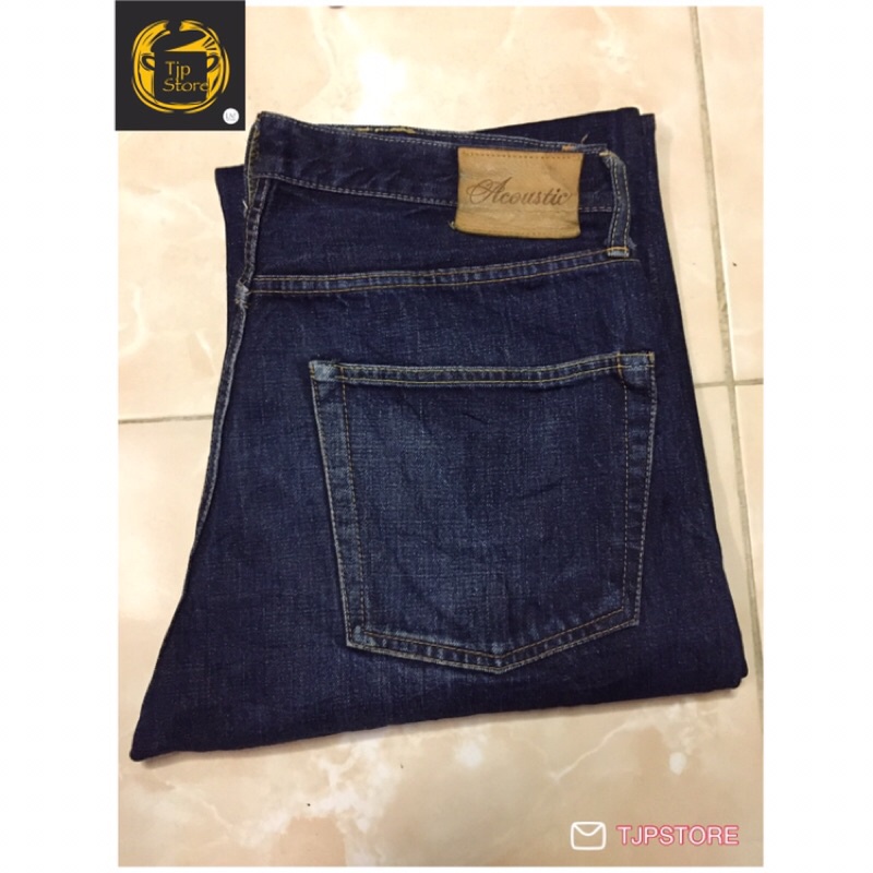 Celana Jeans Denim Second Bekas Branded pl Acoustic Size 34 Selvedge Size 34