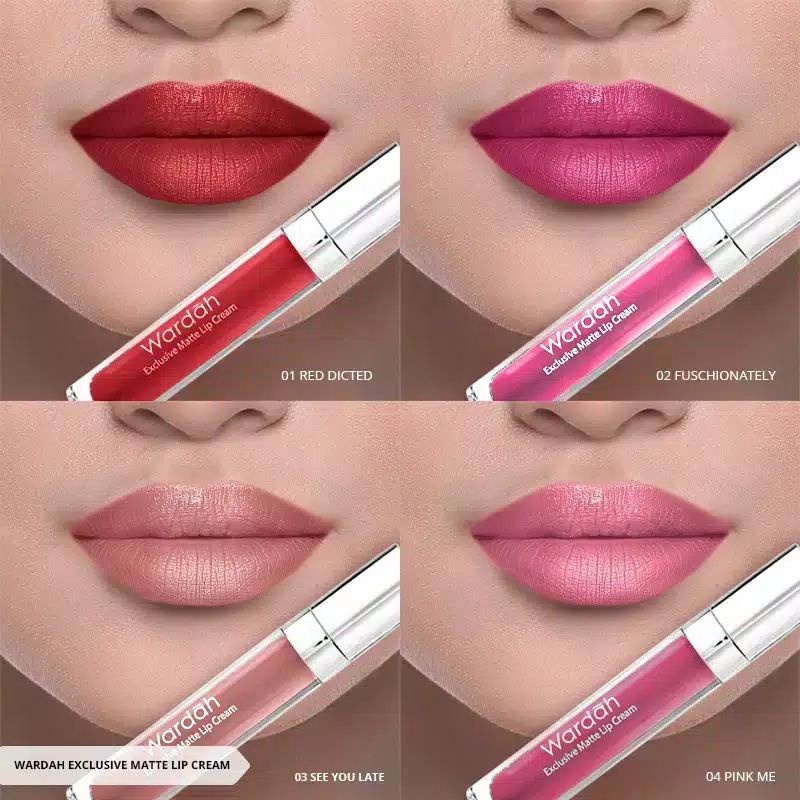 WARDAH EXCLUSIVE MATTE LIPCREAM/ WARDAH LIPCREAM MURAH