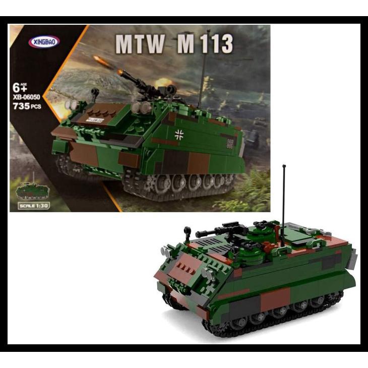 Xingbao Bricks Xb-06050 Kendaraan Military Tank Tempur Kode 88