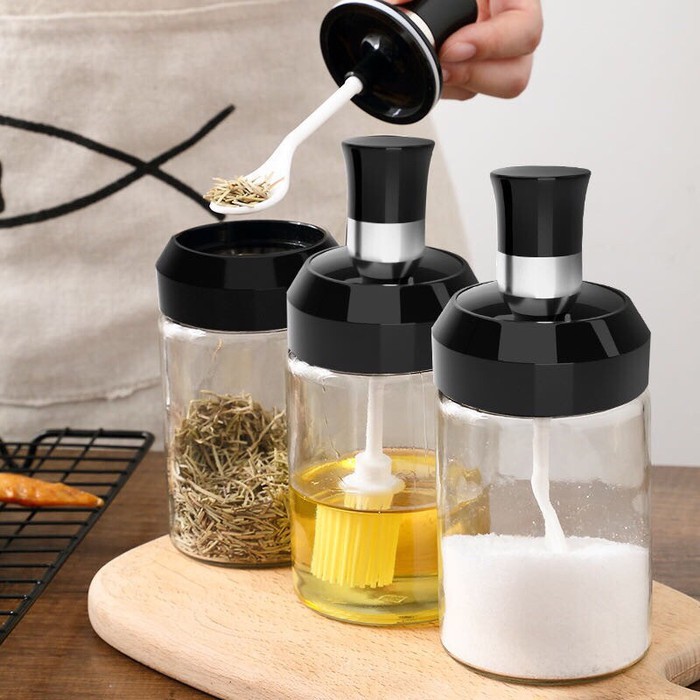 Botol Bumbu kaca / Botol Kaca Madu / Botol Garam / Botol Minyak / Botol Multifungsi unik serbaguna