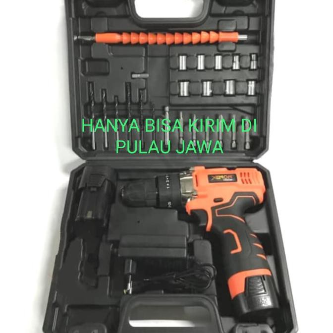XENON CDID 707 Bor Beton Charger 14.4V Cordless Impact Drill 2 Baterai