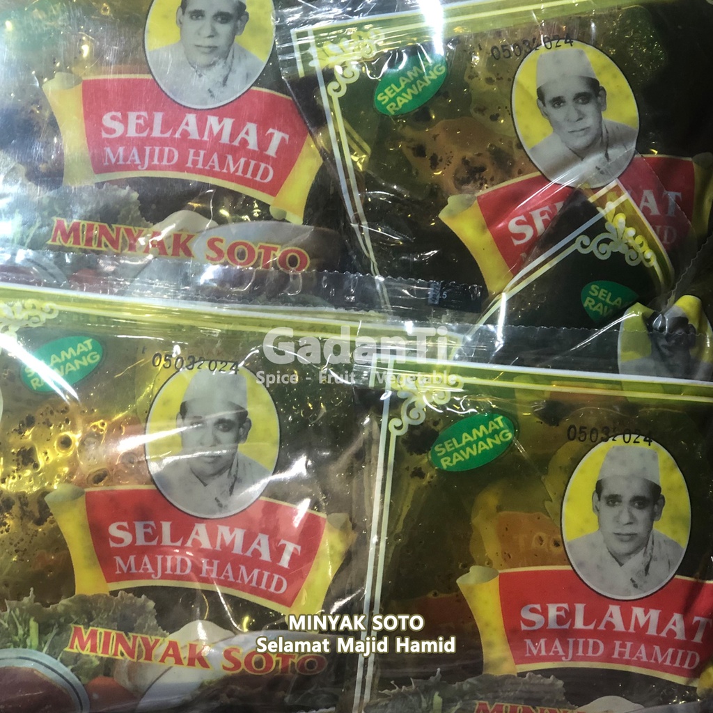 

Bumbu Minyak SotoPadang Selamat Majid Hamid 20sct/50gram