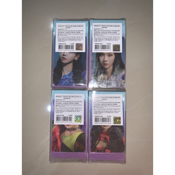 OFFICIAL ACRYLIC KEYRING CHARM AESPA SEALED