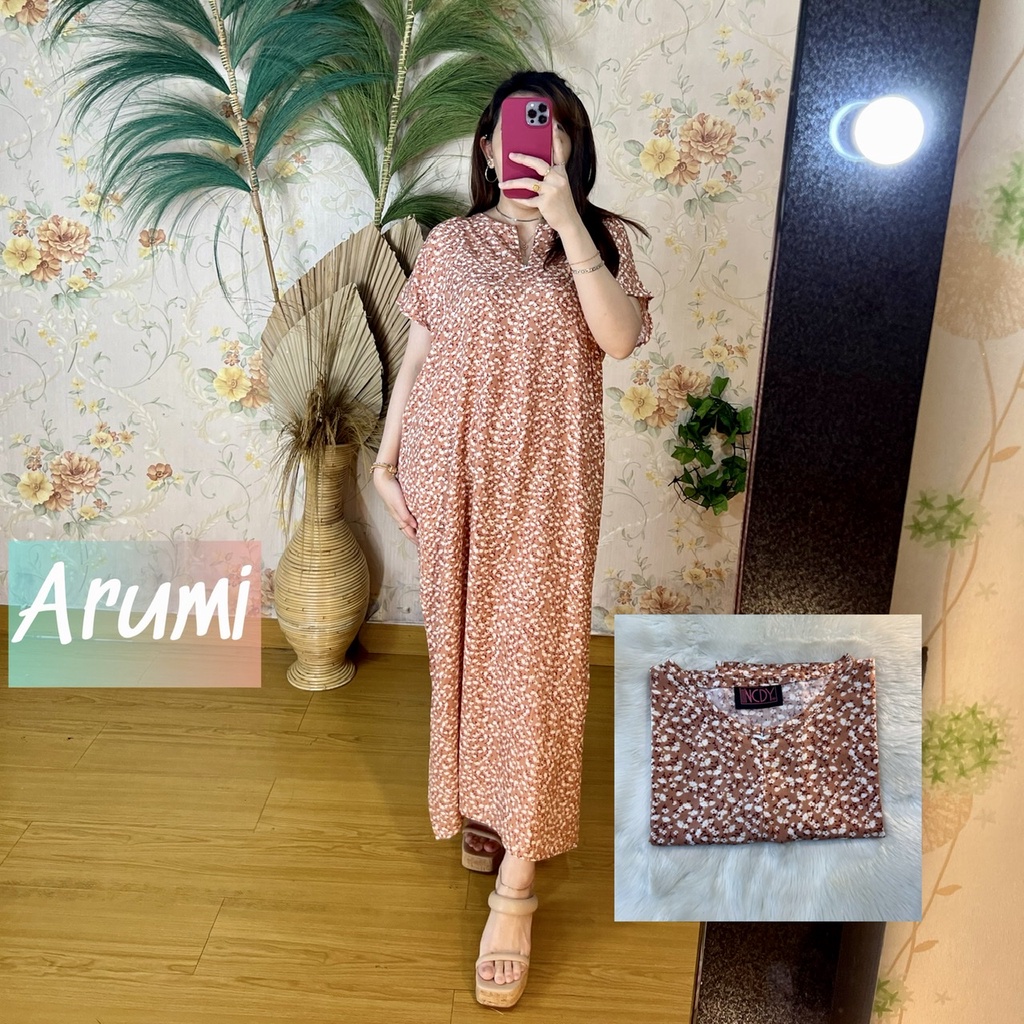 PART1 NCDY HOMEWEAR DASTER PANJANG SEMATA KAKI LD 130cm BUSUI FRIENDLY JUMBO-Arumi