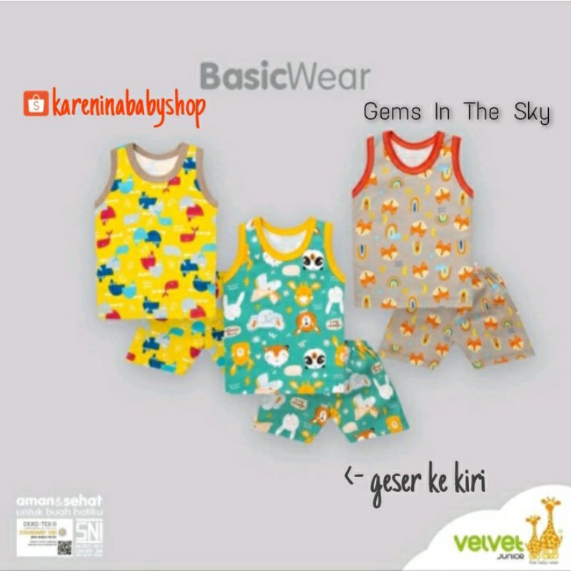 Setelan Kutung Gems In The Sky Velvet Junior