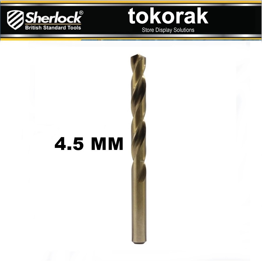 MATA BOR BESI SHERLOCK HSSCO 4.5 MM - BISA UNTUK STAINLESS STEEL