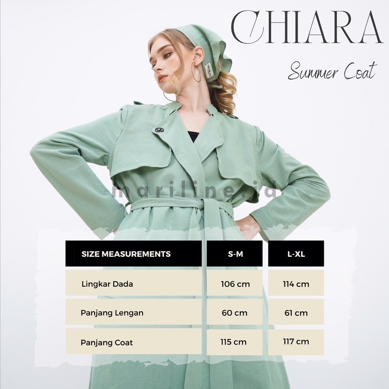 MARILINE CHIARA Set Summer Coat &amp; Wide Leg Pants