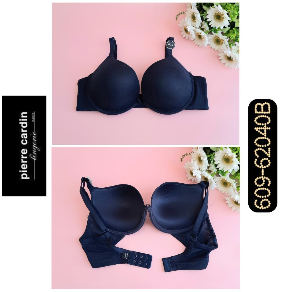 PIERRE CARDIN BRA BERKAWAT WARNA NAVY SIZE 32B DAN 34B HARGA SALE 609-62040B