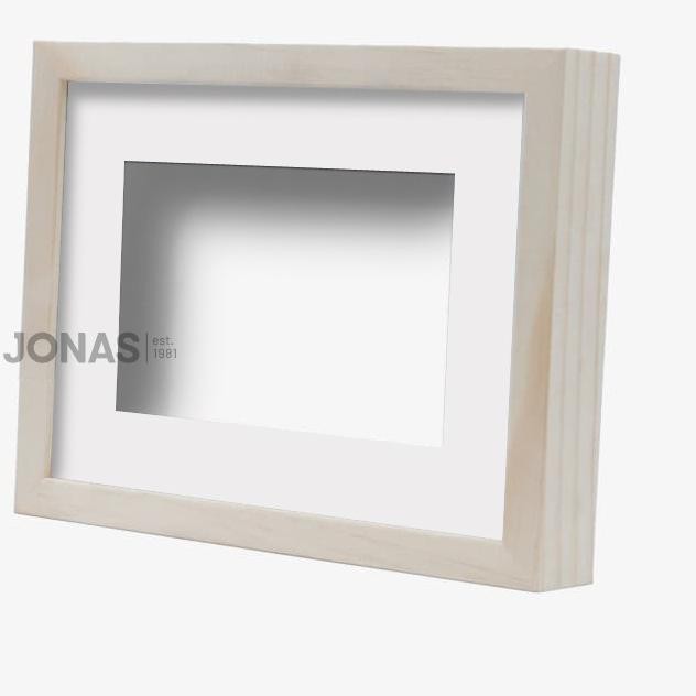 Serbuuuu.. JONAS Bingkai 6R 3D Kayu Natural Coklat - Frame Foto SB01