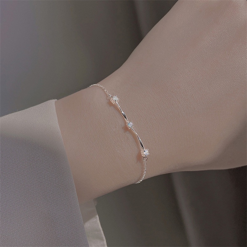 Gelang Berlian Warna Silver Untuk Wanita