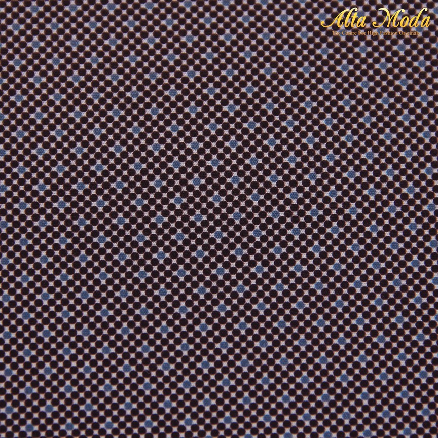 

Alta Moda Cotton Shirting Putih Polkadot Kecil Biru Maroon (1M)