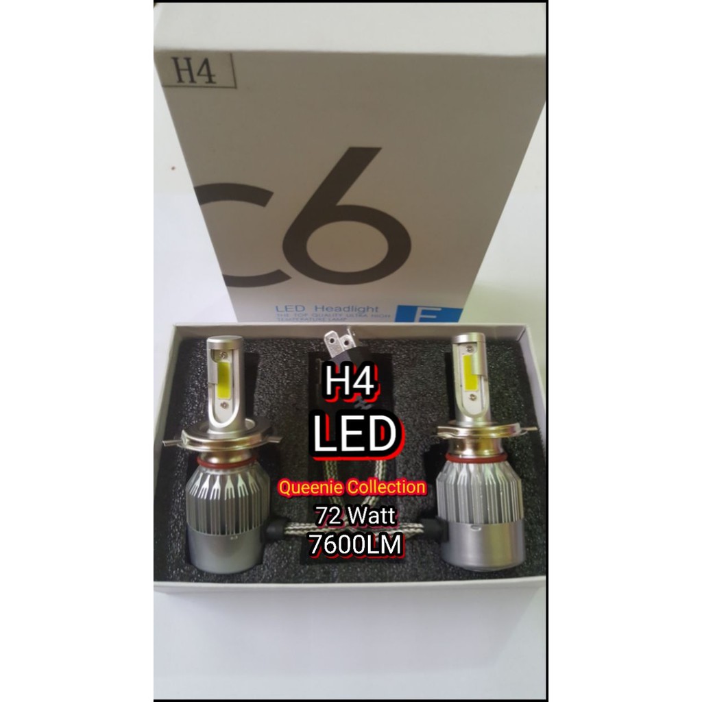 Lampu LED Mobil H4 COB C6 36watt