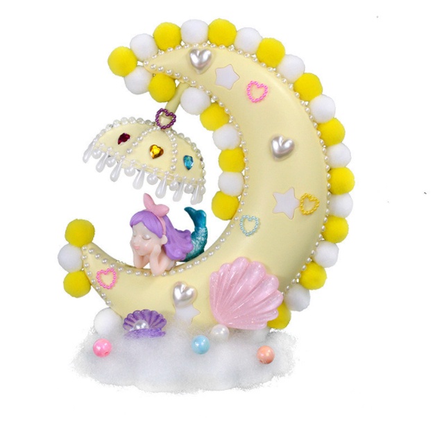 J3 - DIY Globe kotak musik lampu malam Cressent Mainan kerajinan tangan