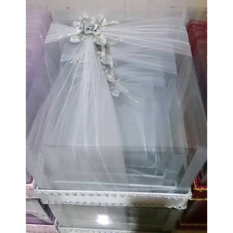 

kotak hantaran/seserahan pita silang 1 set isi 4pcs