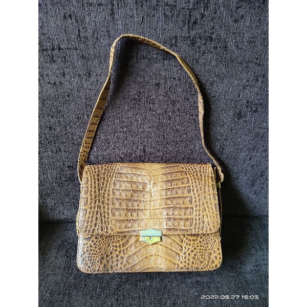 tas second brand eskuire tas monza tas kulit buaya asli