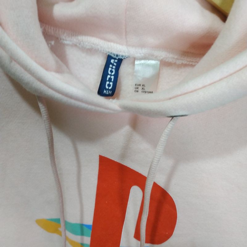 Hoodie Hnm Pria Wanita Cewek Pink Jaket H&amp;M Playstation Full Tag Free Paper Bag