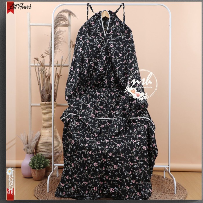[] Mukena Dewasa Terusan Katun Jepang ORI - LILL FLOWER