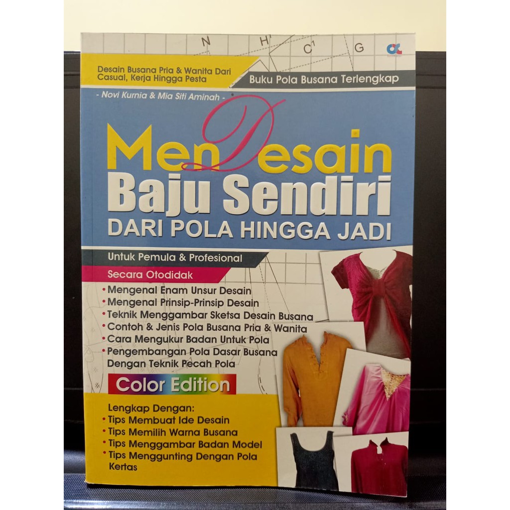 Buku Ketrampilan Menjahit Mendesain Baju Sendiri Dari Pola Hingga Jadi