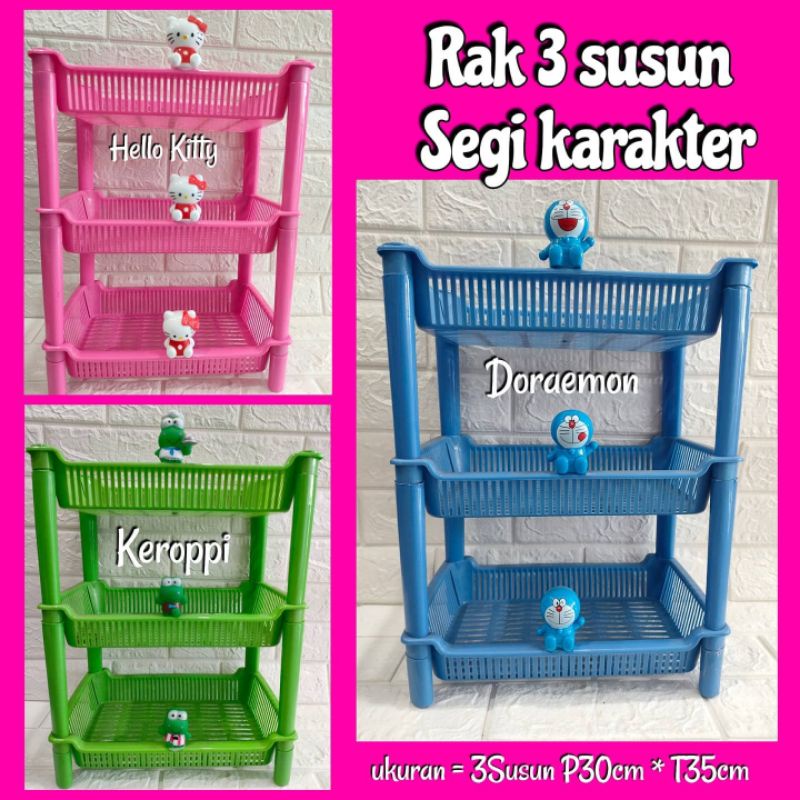 rak 3 susun segi hello kitty