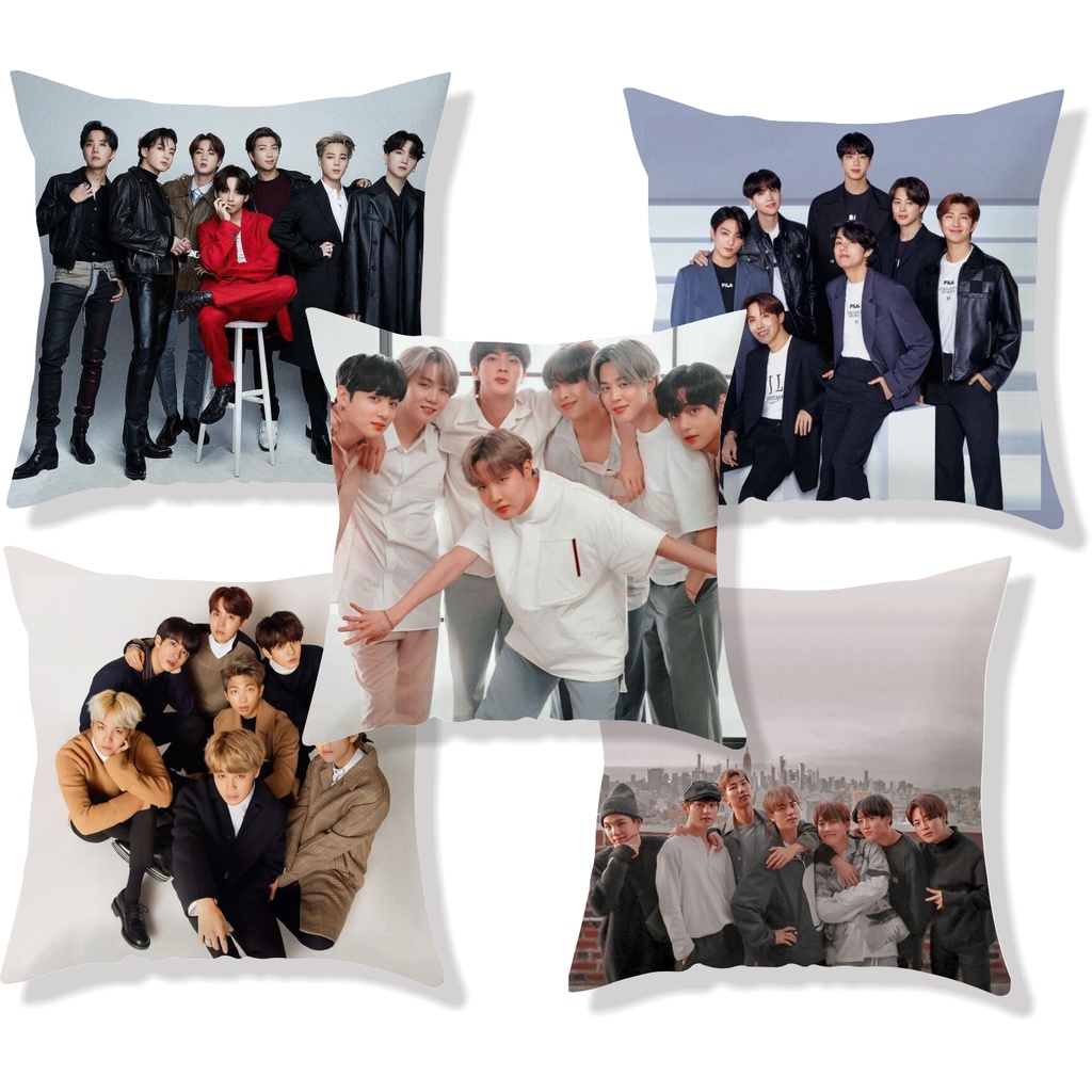 Bantal BTS 30x30 cm Part 1 #BTS 001-010/ Bantal Sofa BTS / Bantal BTS Unofficial Group Dan Member