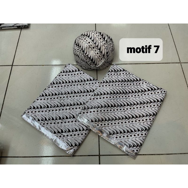 Sepasang kain prada instan blangkon full prada batik wiron mewah batik sarung prada pengantin wiru