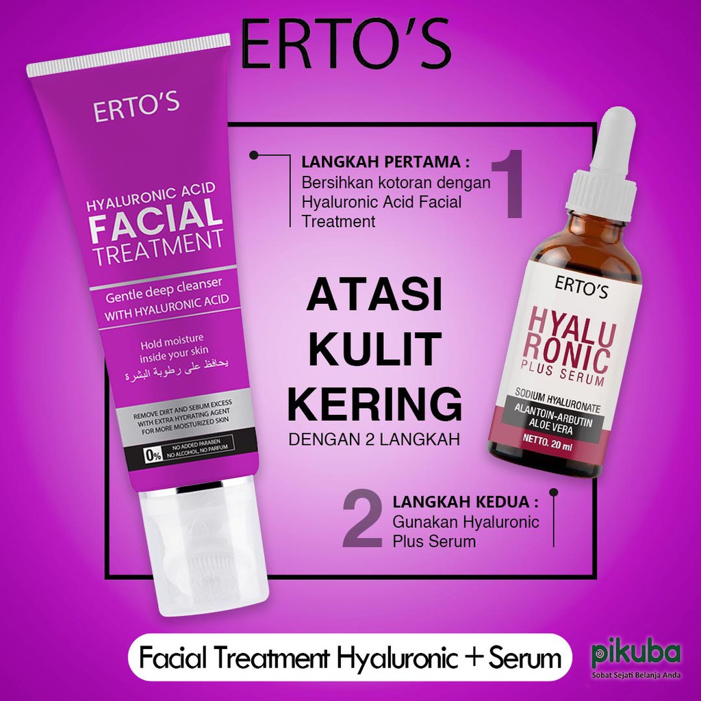 [ORI] Paket Skincare Hyaluronic Series 2in1 Mengunci Kelembapan Kulit dan Membantu Membersihkan Wajah tanpa Membuat Kulit Dehidrasi 100% ORIGINAL BPOM 100ml