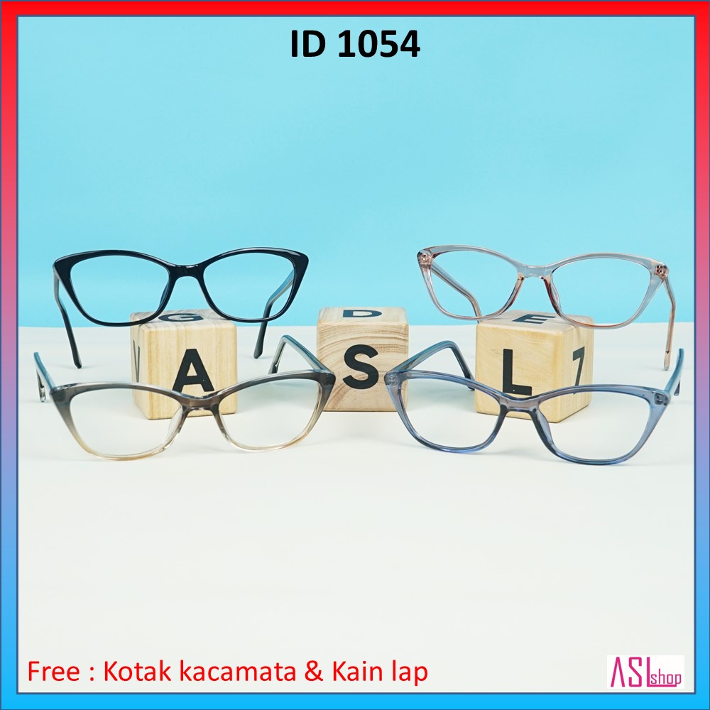 FRAME DAN KACAMATA MINUS KOREA STYLE (ID 1054) + LENSA BLUERAY/PHOTOCROMIC