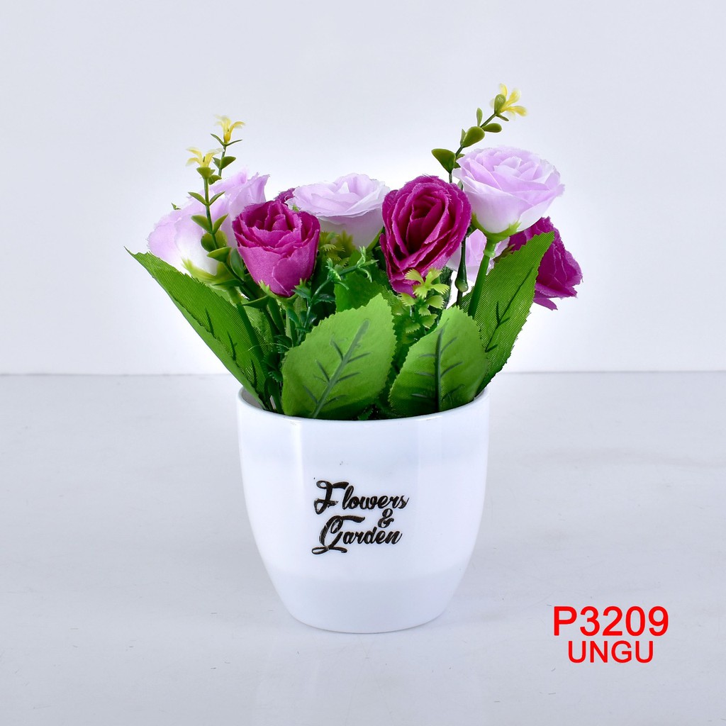 COD/ HMPU TANAMAN BUNGA HIAS POT TANAMAN HIAS DEKORASI RUMAH DAN BUNGA PLASTIK P3209-8