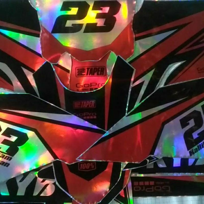 DECAL STIKER STICKER CRF KLX D-TRACKER FULL HOLOGRAM