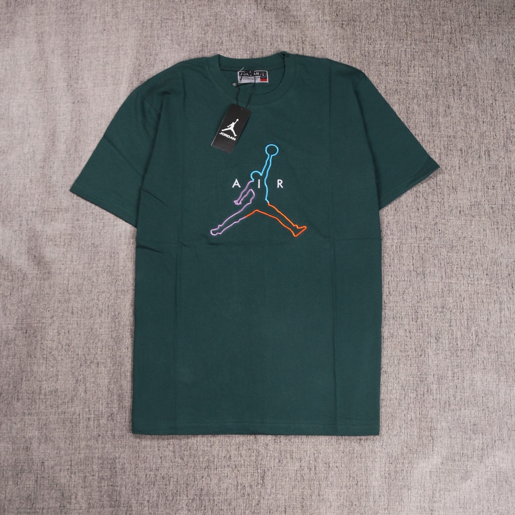 BAJU KAOS TSHIRT JORDAN RAINBOW BORDIR GOOD QUALITY - COMBAD 30S