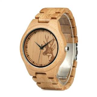 BOBO BIRD D28 Jam  Tangan Kayu  Bambu  Analog Pria Shopee 