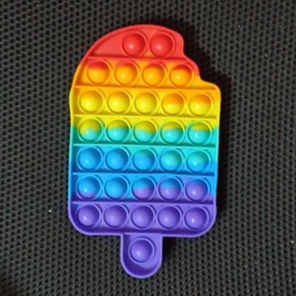 New Fidget Push Pop Its Mainan Anak Toys Bubble Kids Mainan Popit Murah Rainbow Pop it PASTEL-LOLI RAINBOW