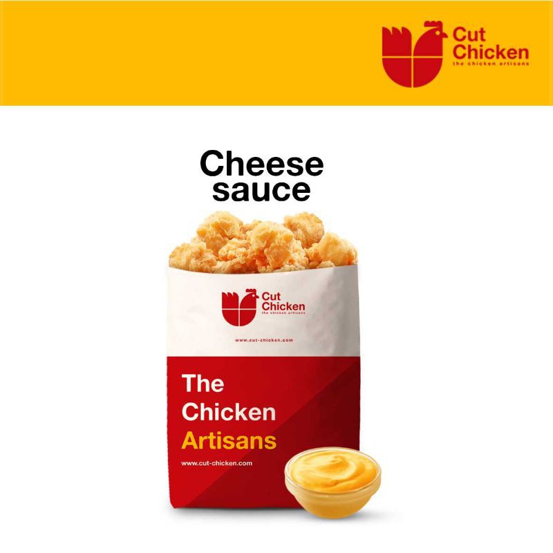 

cut chicken cheese sauce