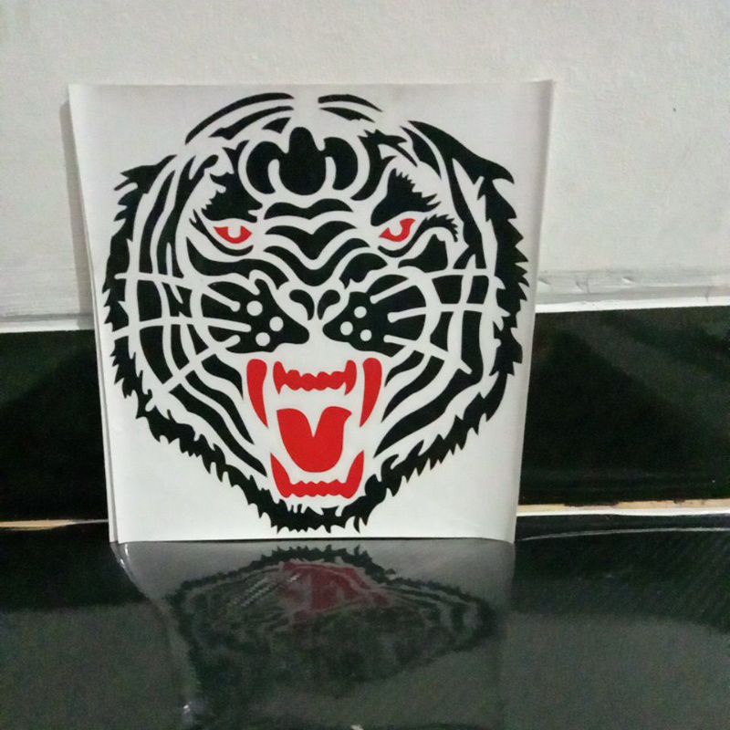 STIKER MOTOR/ MOBIL STICKER CUTTING KEPALA MACAN BUAT VISOR NMAX PCX PINTU SAMPING MOBIL KAP MOBIL D
