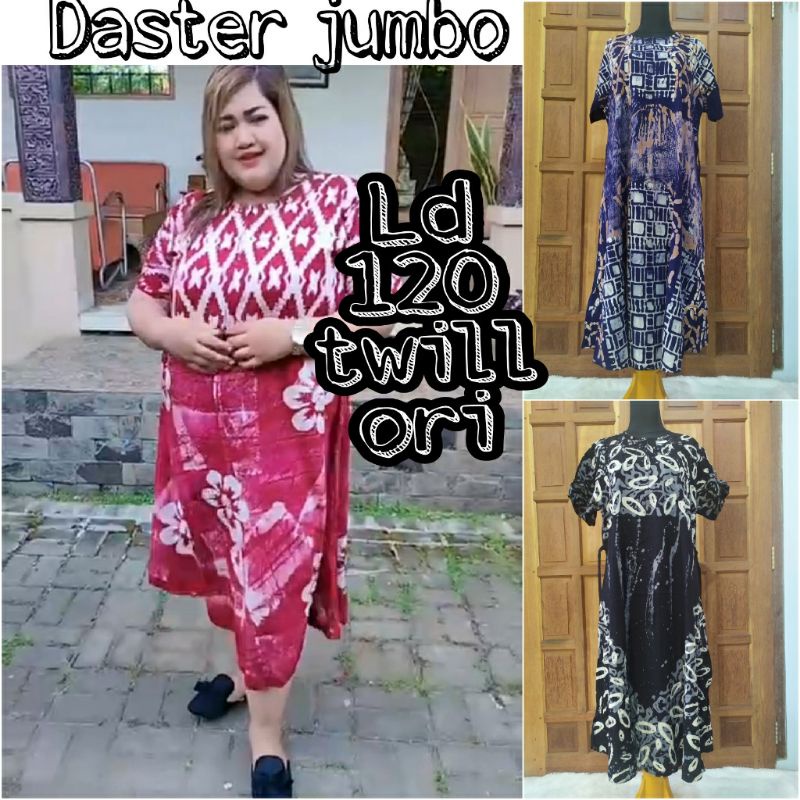 Daster payung jumbo twill dress batik pekalongan model terbaru bahan tebal nyaman dipakai