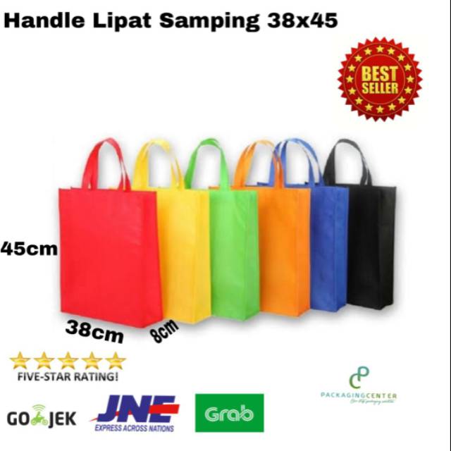 

Tas Kain Spunbond | Goodie Bag Kain HLS uk 38x45cm Cocok Sebagai Penganti Wadah Plastik!