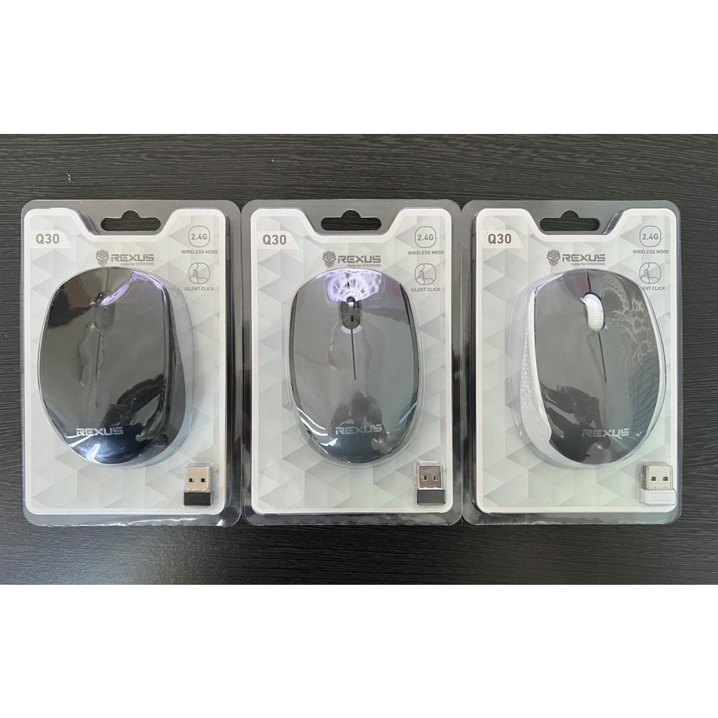 Mouse Wireless Rexus Q30 Silent Click Office Mouse