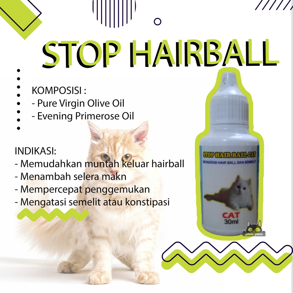 Obat Kucing anti HAIRBALL dan SEMBELIT 30ml  Shopee Indonesia