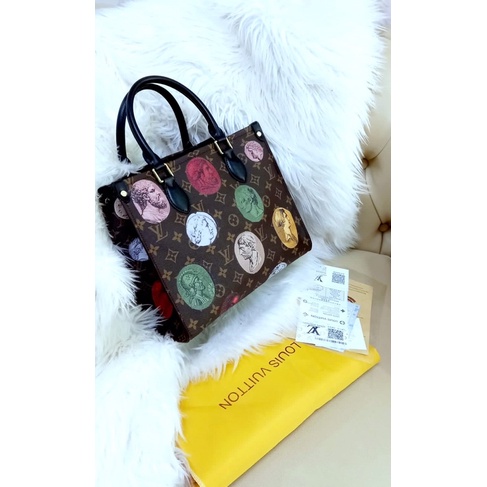 NEW LV ON THE GO COIN TOTE BAG/ MIRROR 1:1/ WITH BOX AND TAG/ REAL PIC