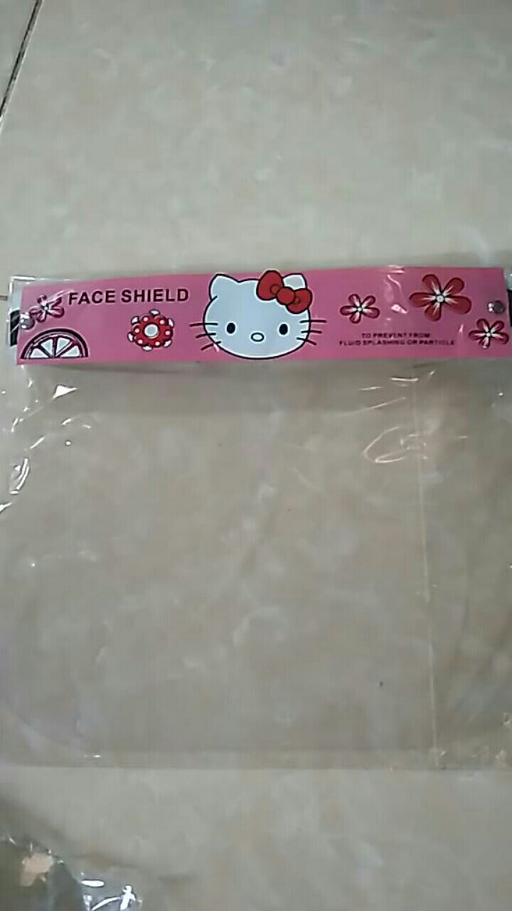 Faceshield Motif Hello Kitty