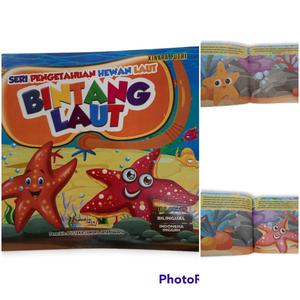 Buku Cerita Anak Seri Pengetahuan Hewan Laut Bilingual