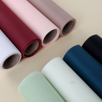 Thin Tissue Paper / Cotton Roll / Kain Roll / Tissue Paper / Kain tisu / Kain Katun / Kain Bunga / Kain Pembungkus Bunga / Cotton Flower / Bouquet / Roll Flower / Tille wrapping / Mesh Roll